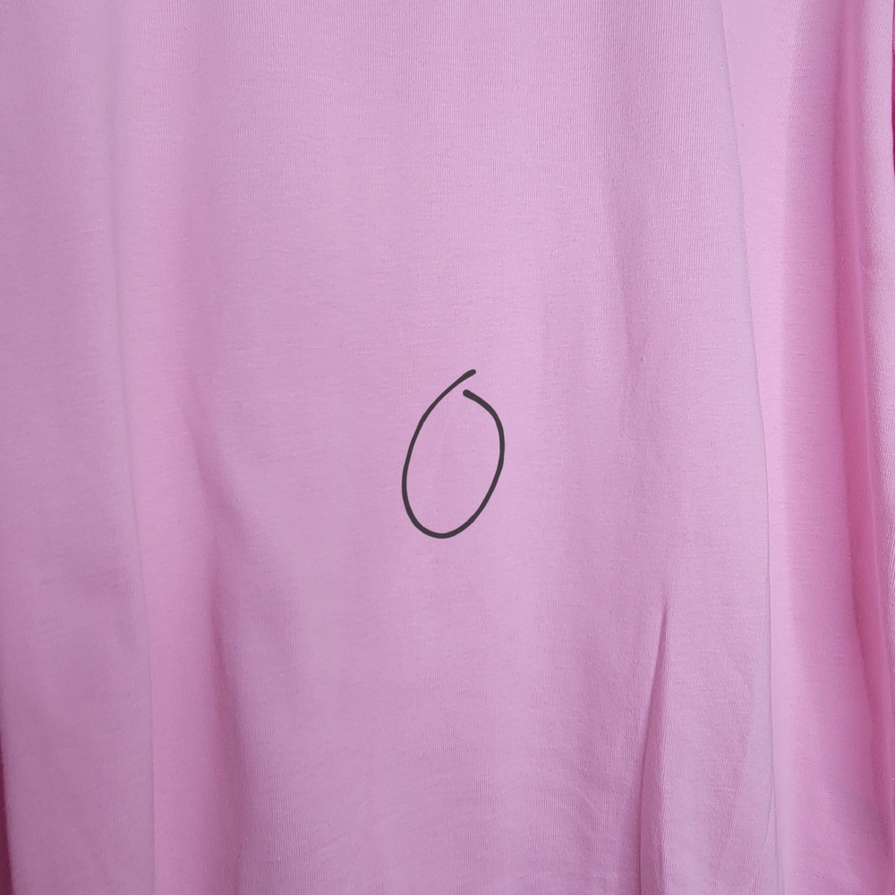 Talbots Tee Shirt Womens Size XL Baby Pink 100% Pima Cotton L/S Crew Neck‎ Top - Picture 3 of 9